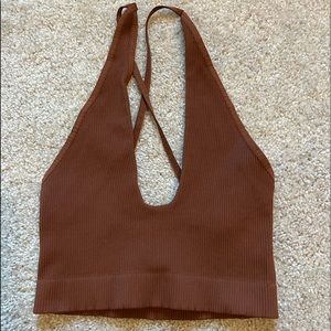 Free People What’s The Scoop Brown Bralette